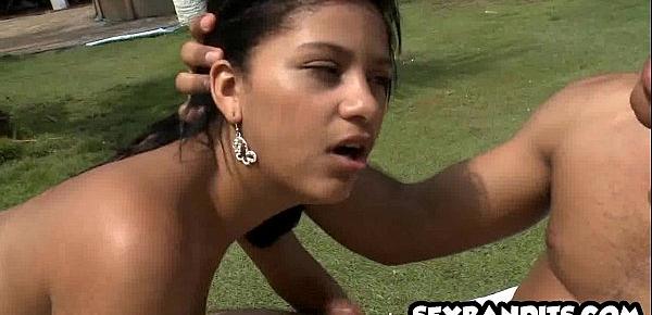  02 Big ass latina fucks at the beach 07